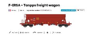 ALBERT MODEL 065315 F-ERSA - Wagon de marchandise Tanpps HO Ep VI