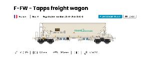 ALBERT MODEL 065317 F-FW-TRANS ENGRAIS -Wagon de marchandise Tapps HO Ep VI