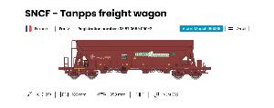 ALBERT MODEL 065319 SNCF - TRANS ENGRAIS - Wagon de marchandise Tanpps HO Ep VI